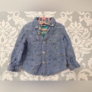 Dr. Seuss "One Fish, Two Fish, Red Fish, Blue Fish" Button Up Shirt